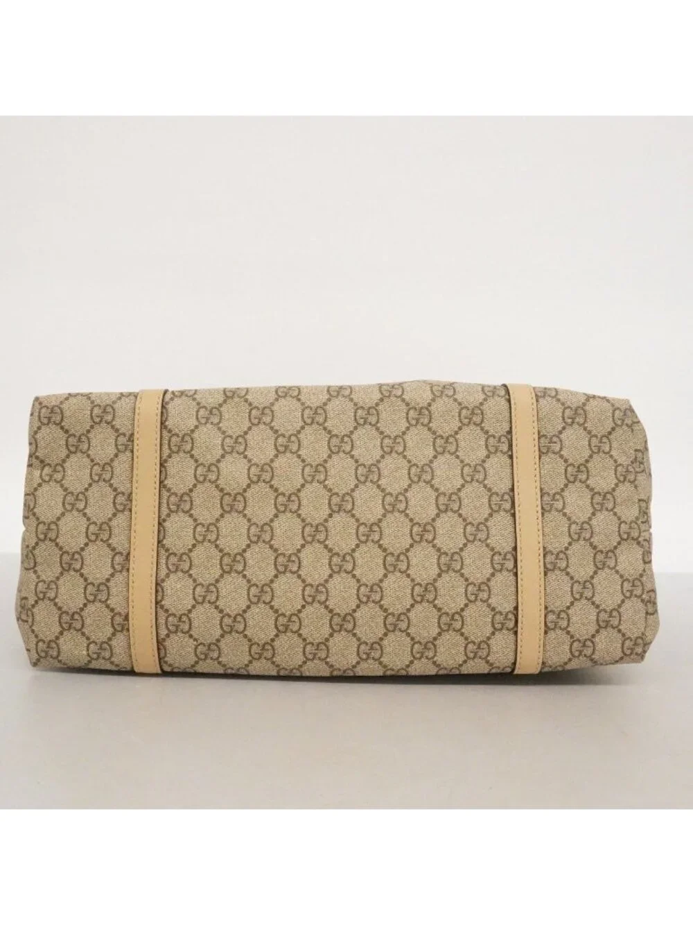 Gucci Tote GG Supreme Brown Gold